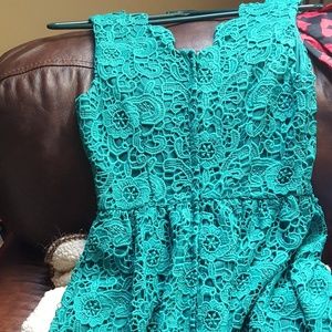 Blue-green Teal Turquoise Modcloth Dress